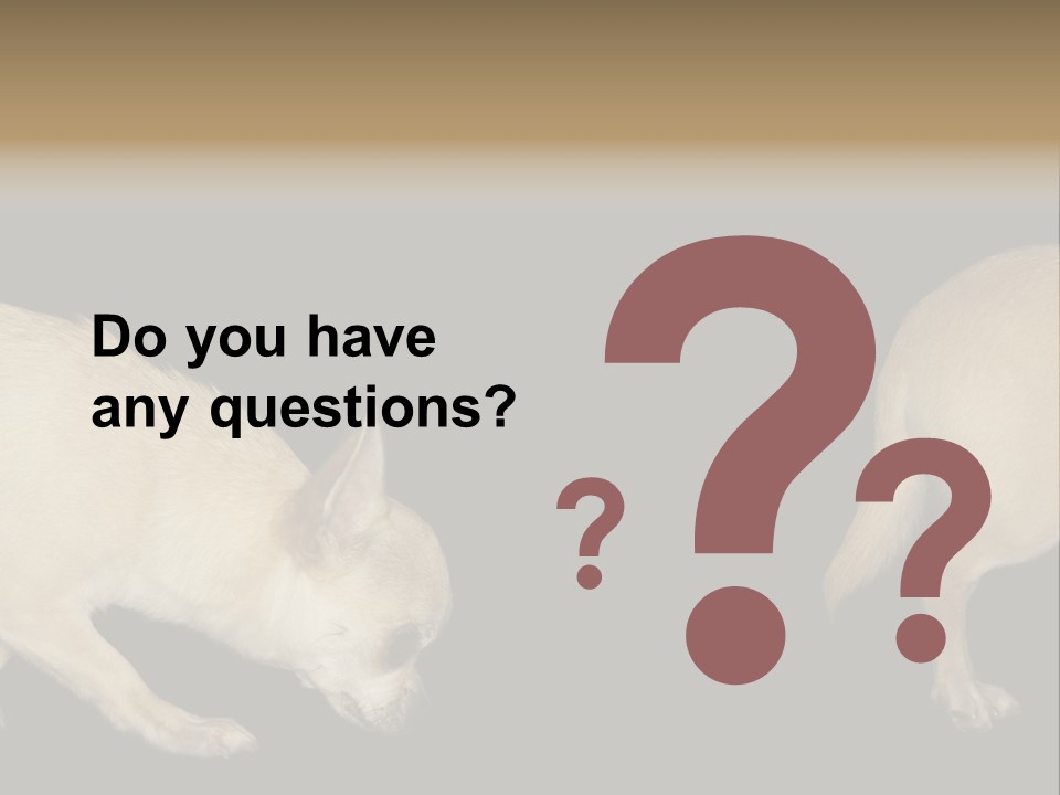 Tracking Dog Length PowerPoint Template