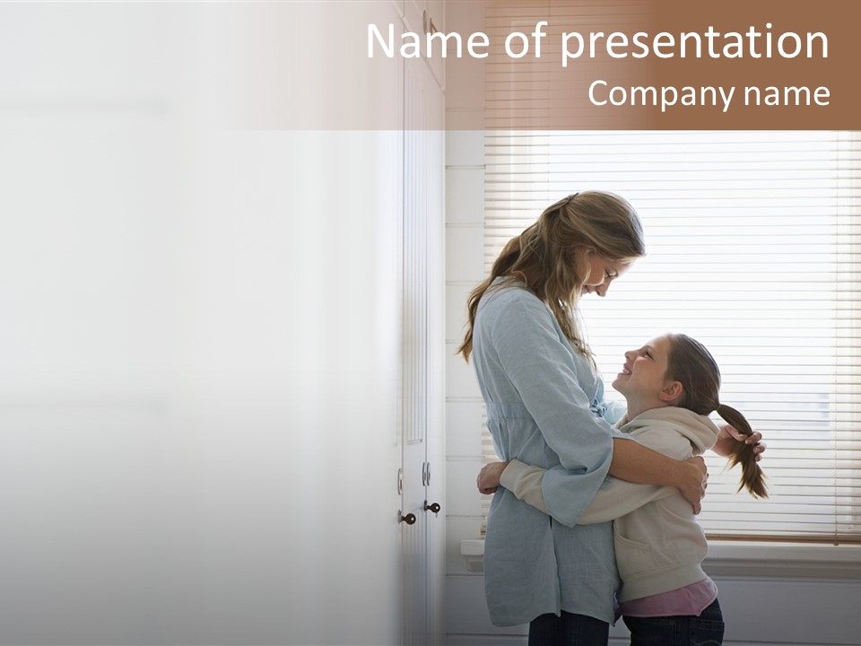 Parent Daughter Relaxation PowerPoint Template