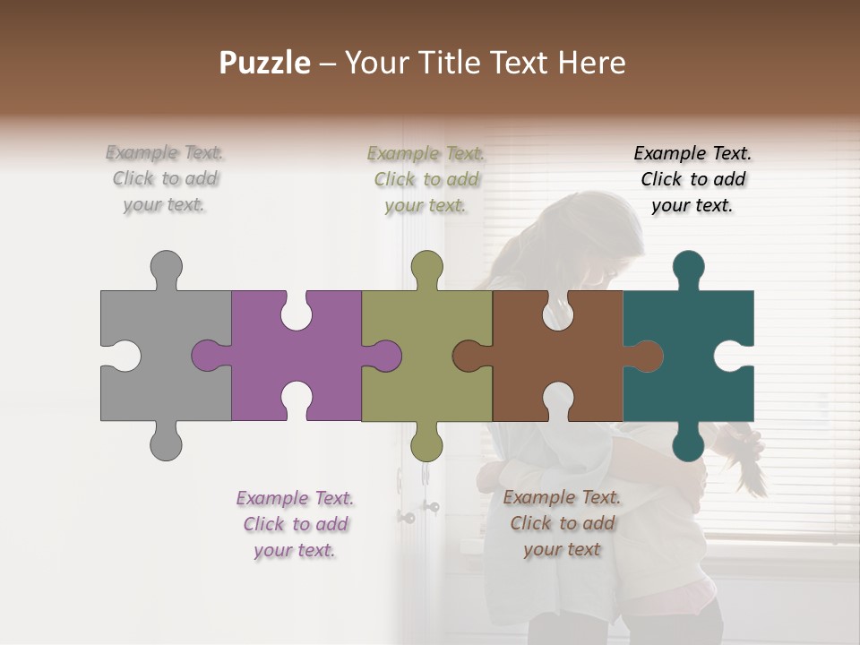 Parent Daughter Relaxation PowerPoint Template