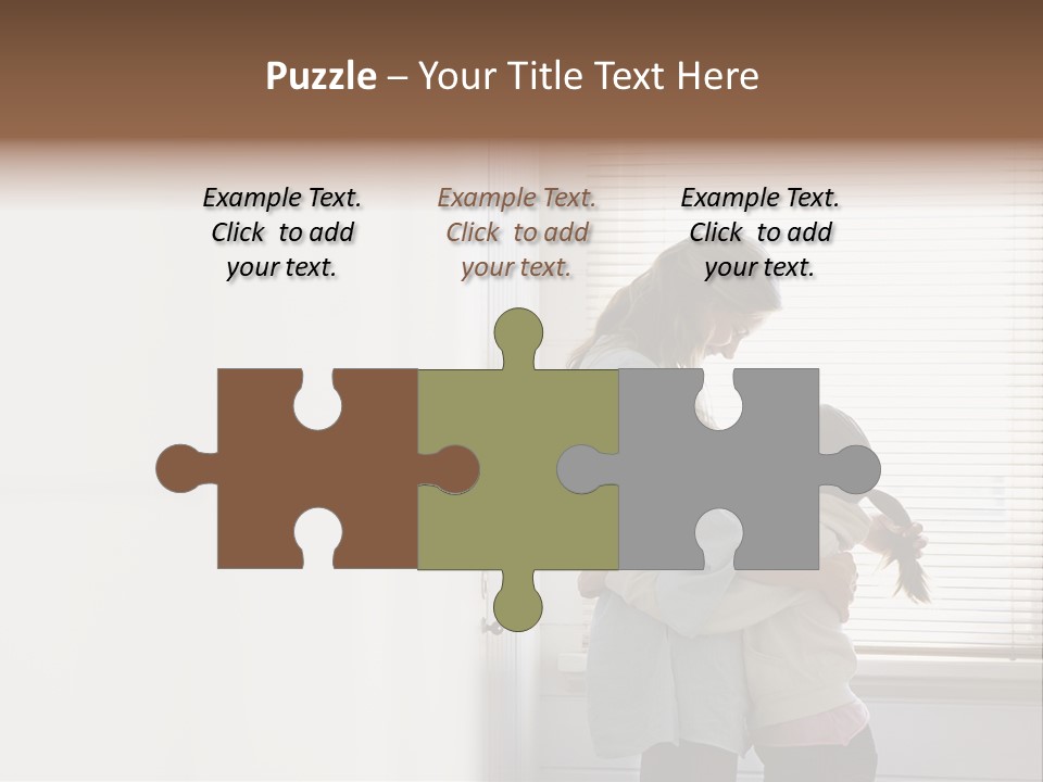 Parent Daughter Relaxation PowerPoint Template