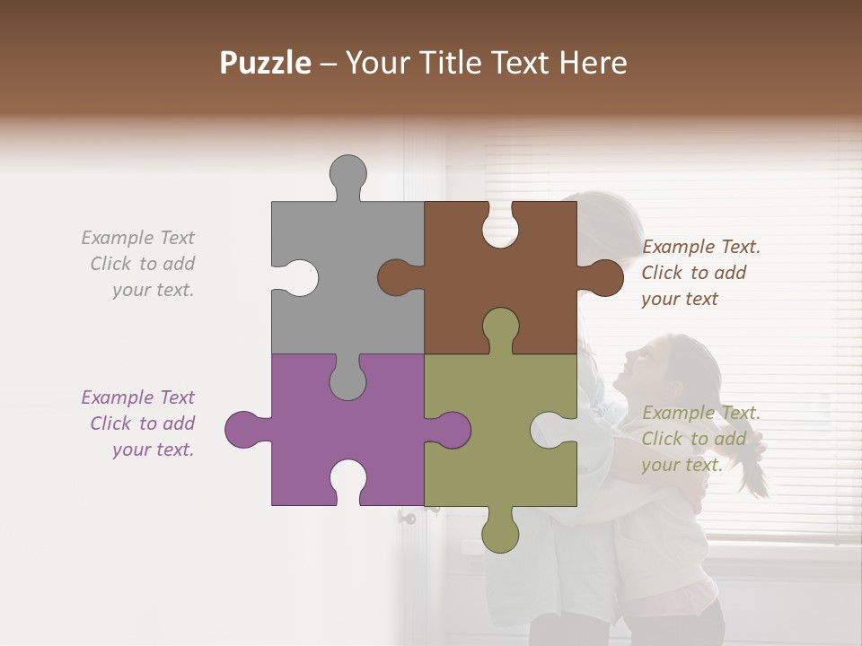 Parent Daughter Relaxation PowerPoint Template