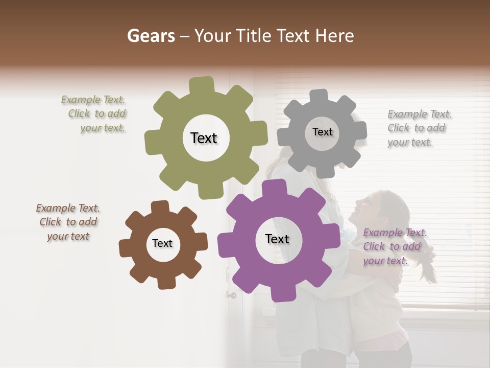 Parent Daughter Relaxation PowerPoint Template