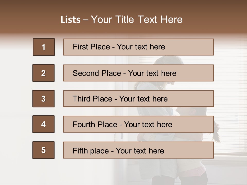Parent Daughter Relaxation PowerPoint Template