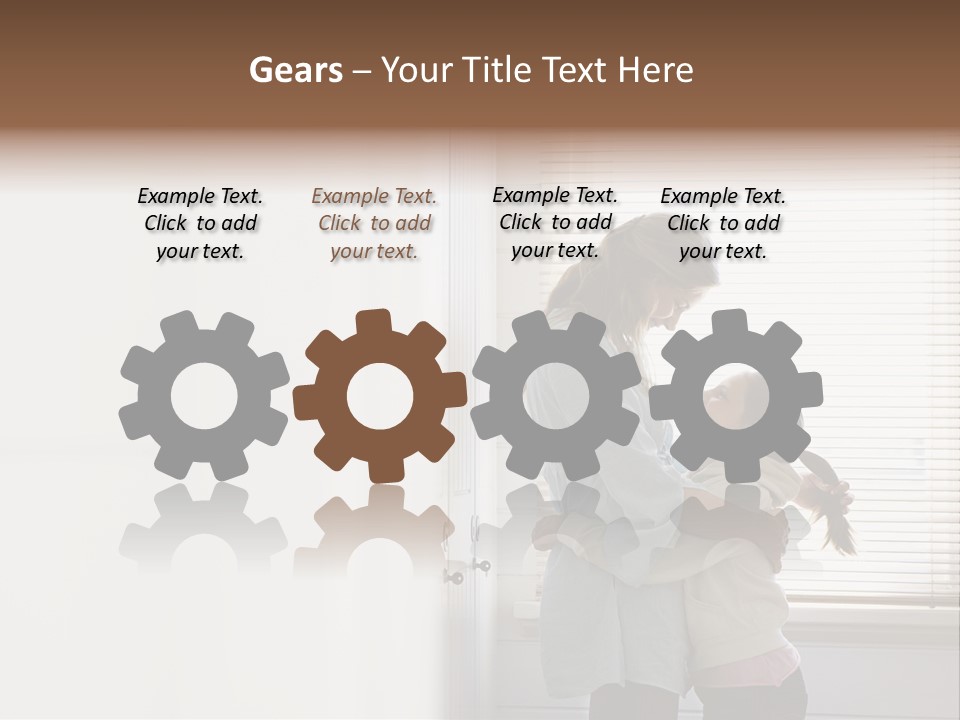 Parent Daughter Relaxation PowerPoint Template