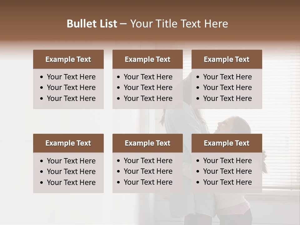 Parent Daughter Relaxation PowerPoint Template