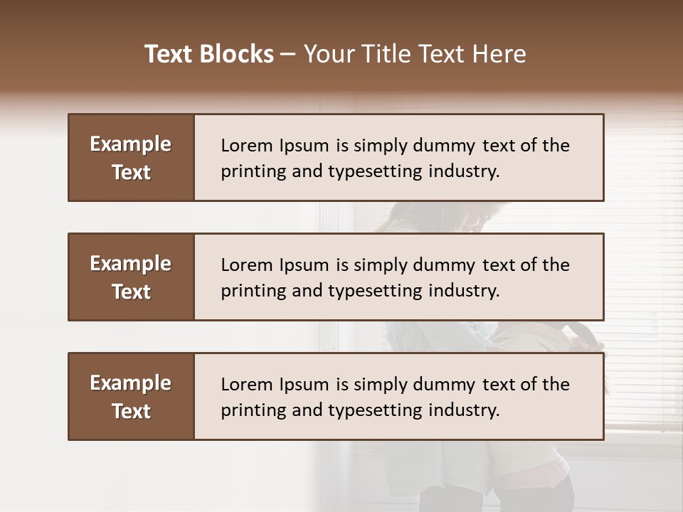 Parent Daughter Relaxation PowerPoint Template