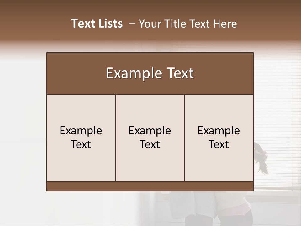 Parent Daughter Relaxation PowerPoint Template