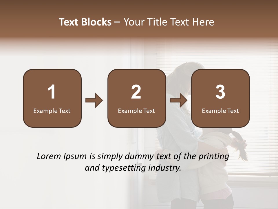 Parent Daughter Relaxation PowerPoint Template