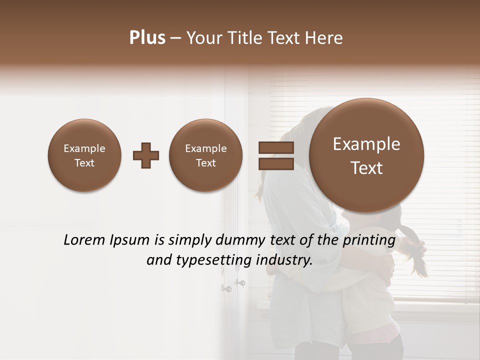 Parent Daughter Relaxation PowerPoint Template