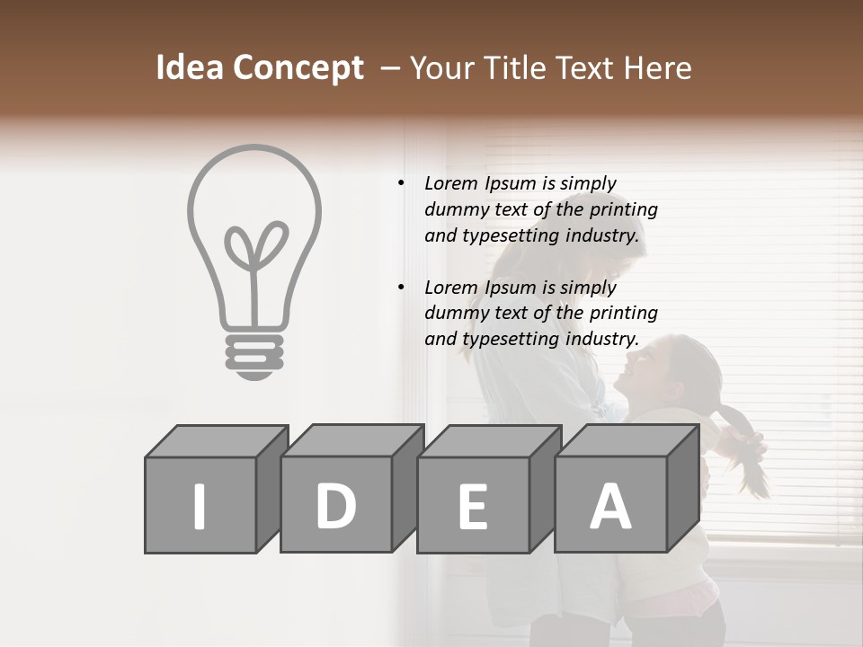 Parent Daughter Relaxation PowerPoint Template