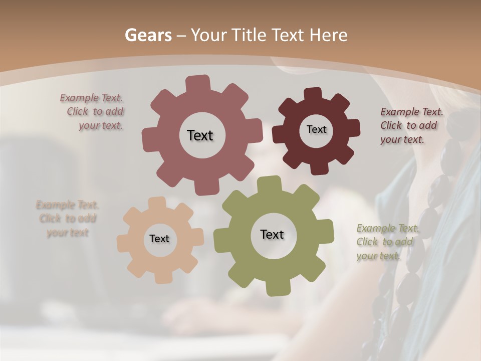 Lab Computer People PowerPoint Template