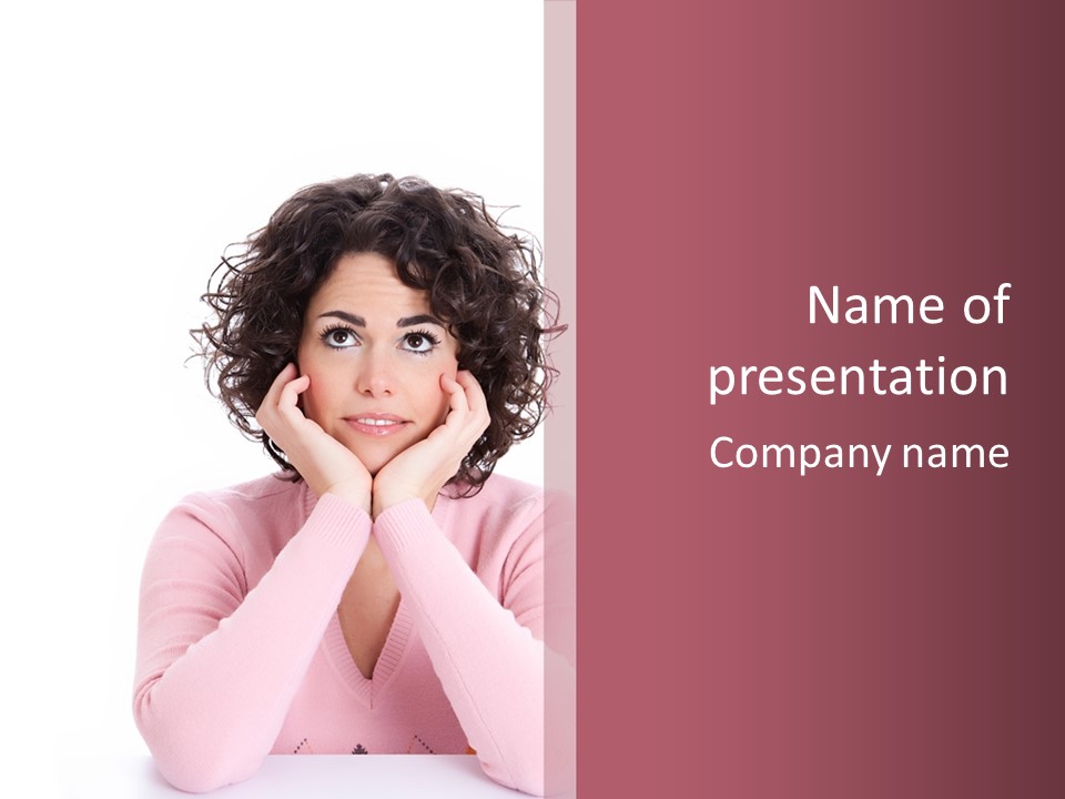 Copy Space Funny Grimace PowerPoint Template