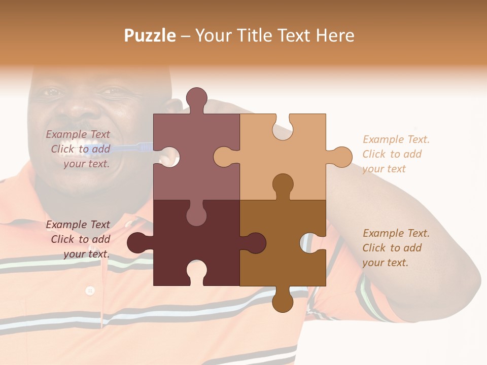 Man Human Continent PowerPoint Template