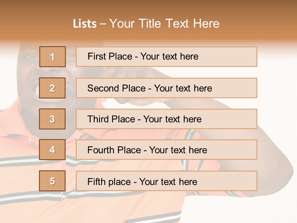 Man Human Continent PowerPoint Template