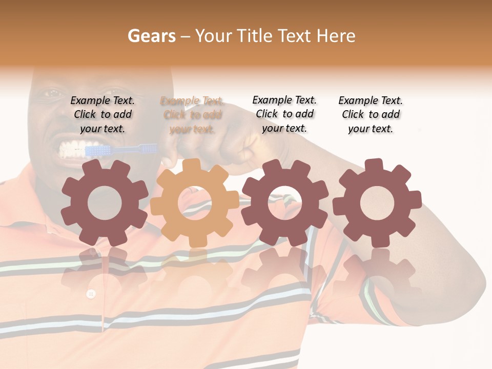 Man Human Continent PowerPoint Template