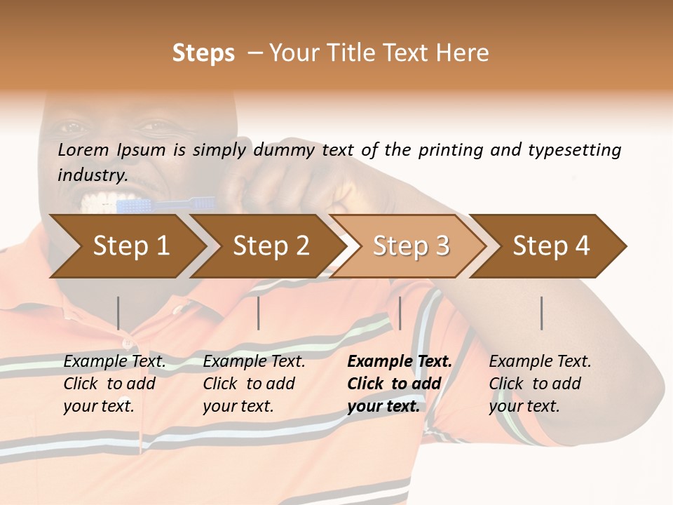 Man Human Continent PowerPoint Template