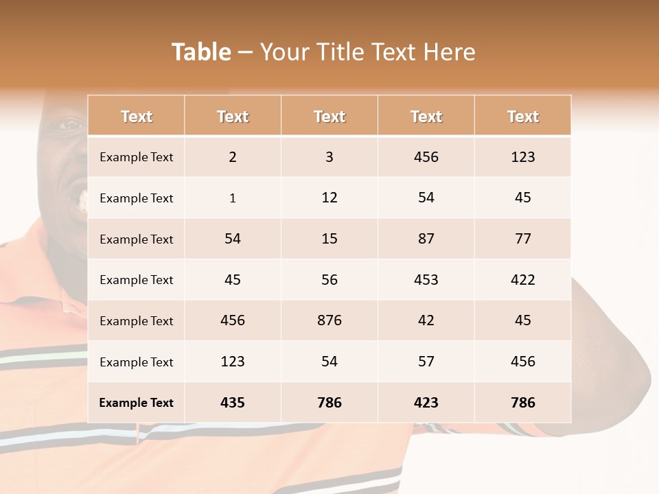 Man Human Continent PowerPoint Template