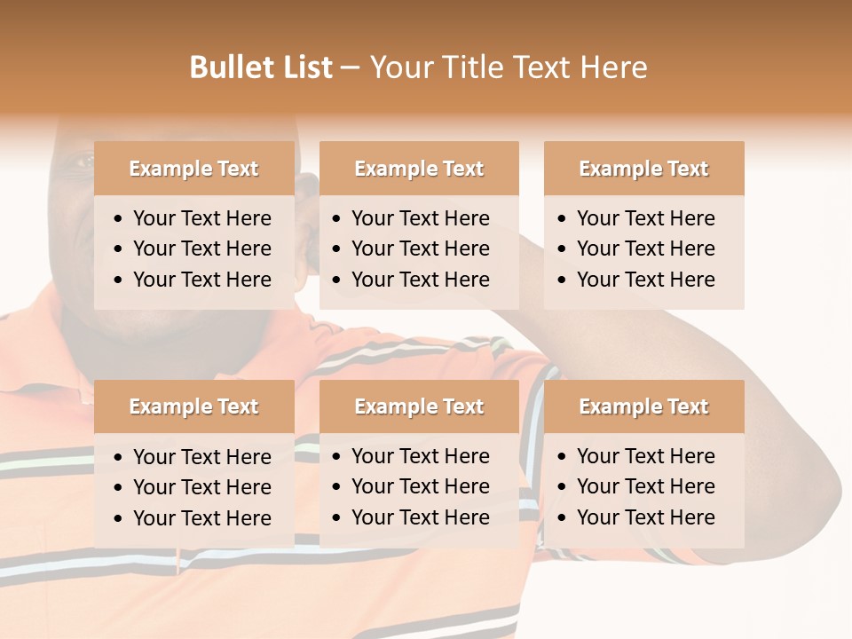 Man Human Continent PowerPoint Template