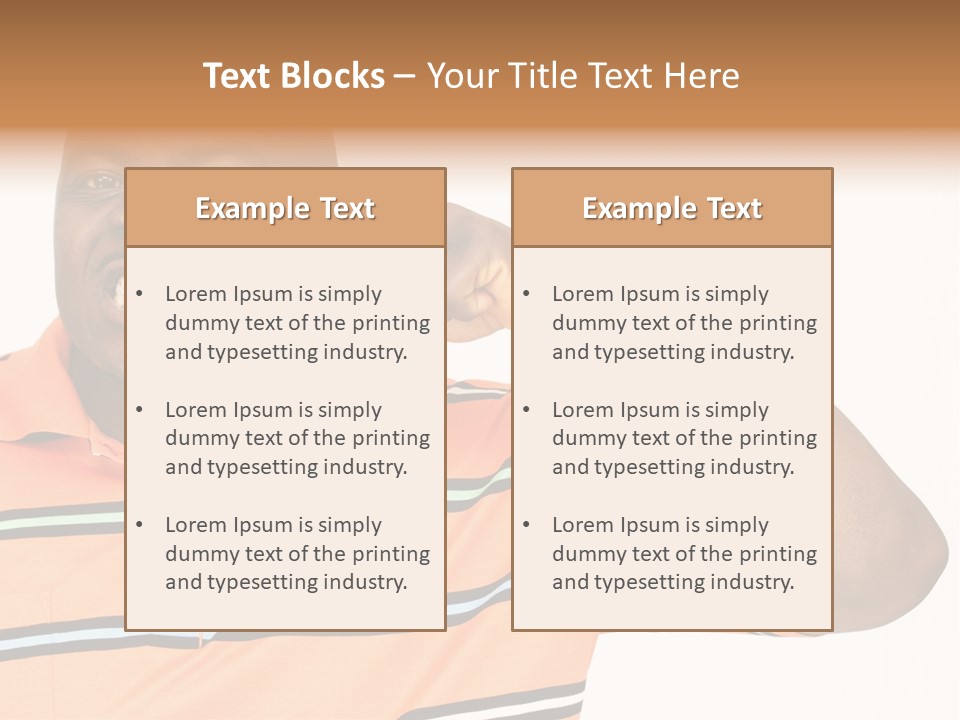 Man Human Continent PowerPoint Template