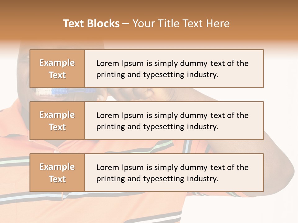Man Human Continent PowerPoint Template