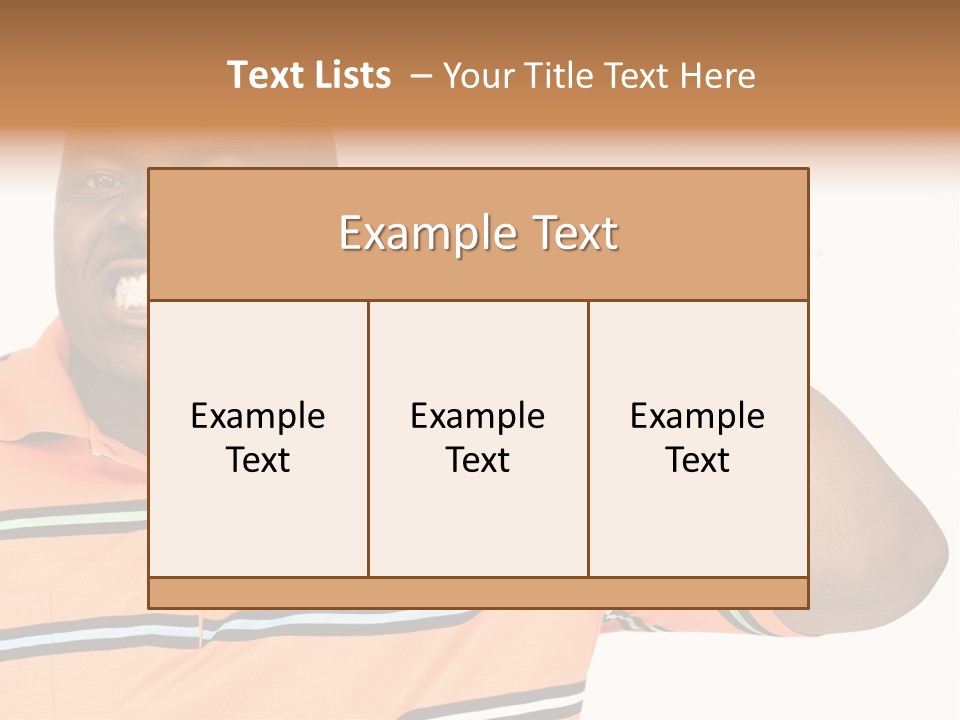 Man Human Continent PowerPoint Template