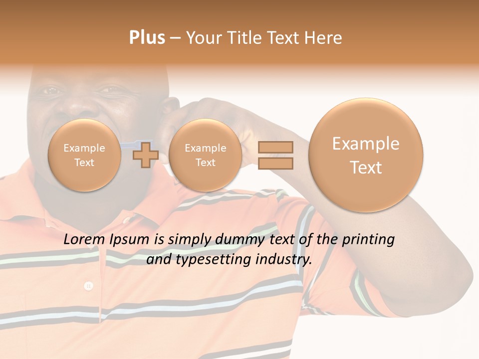 Man Human Continent PowerPoint Template