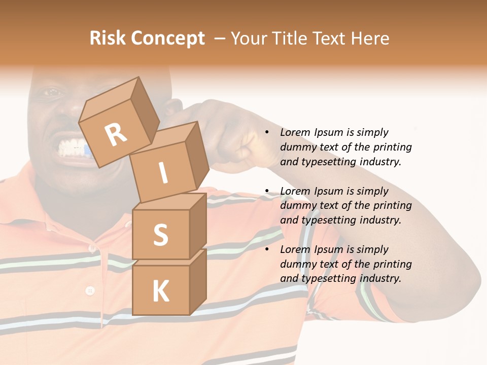 Man Human Continent PowerPoint Template