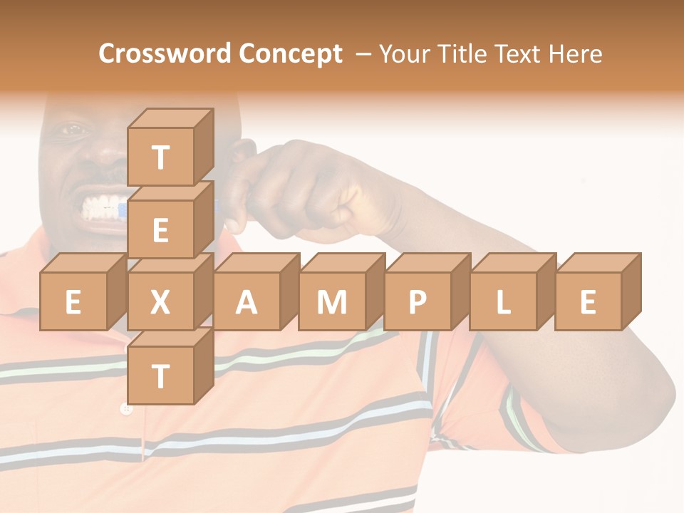 Man Human Continent PowerPoint Template