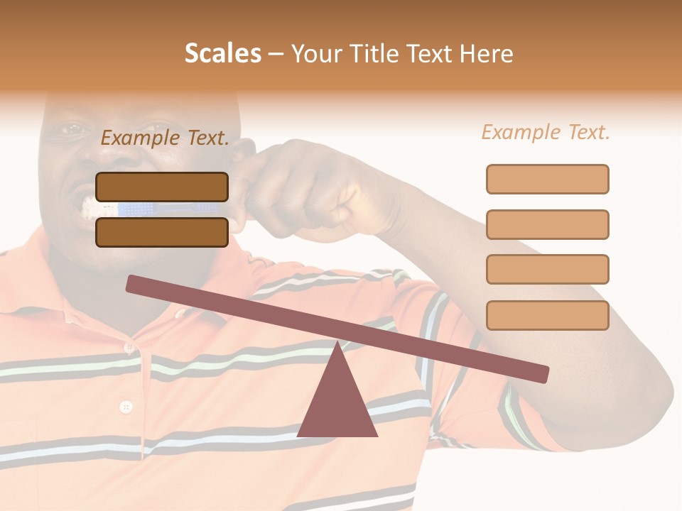 Man Human Continent PowerPoint Template