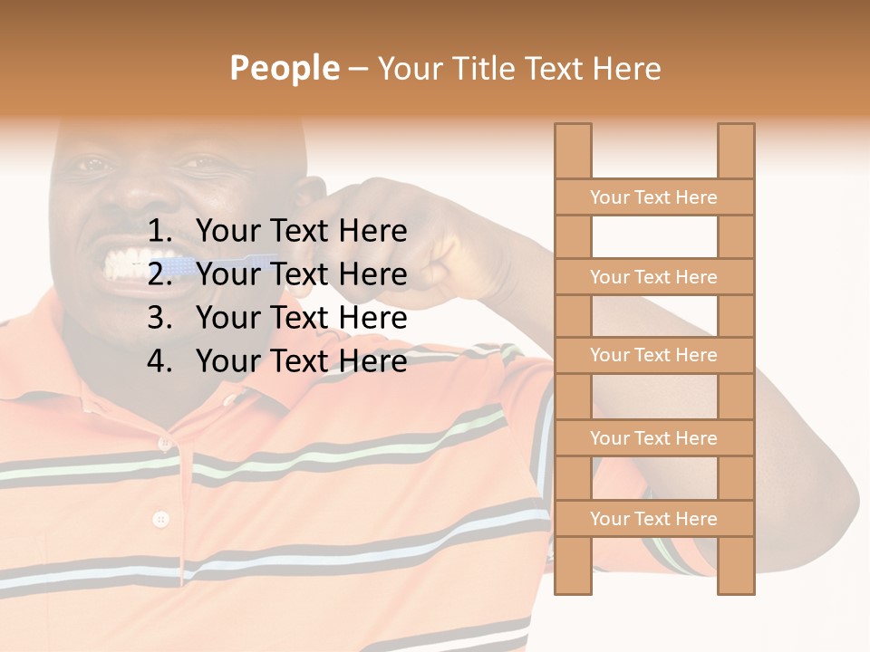 Man Human Continent PowerPoint Template