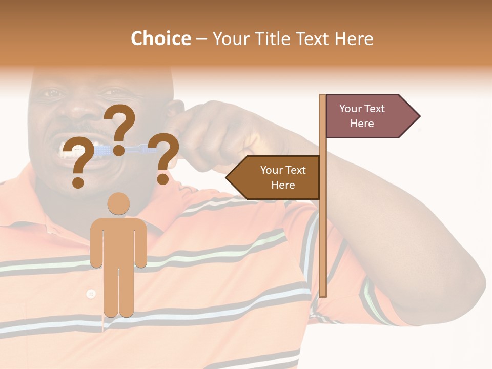 Man Human Continent PowerPoint Template