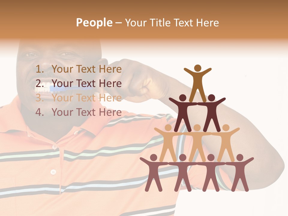 Man Human Continent PowerPoint Template