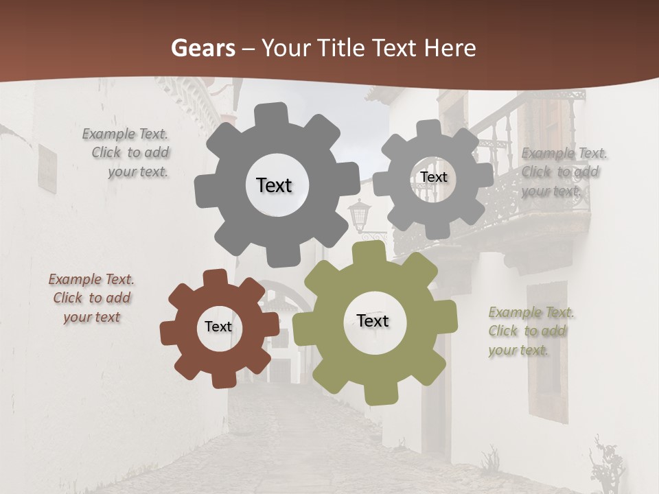 Castelo Architecture Close PowerPoint Template