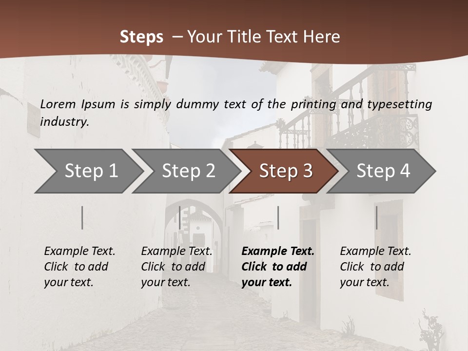 Castelo Architecture Close PowerPoint Template