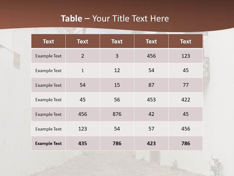 Castelo Architecture Close PowerPoint Template
