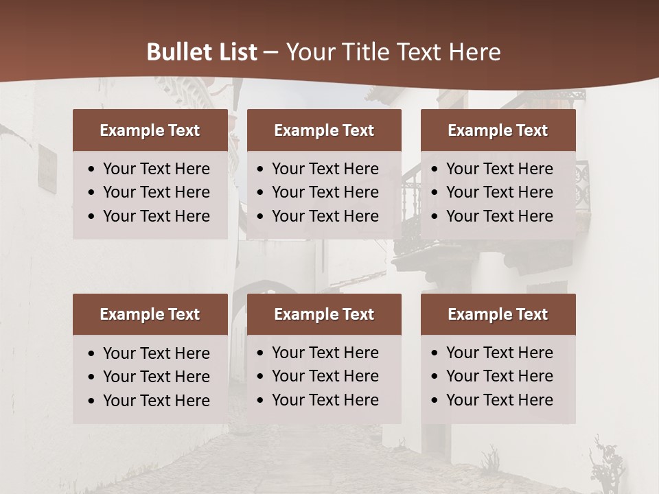 Castelo Architecture Close PowerPoint Template