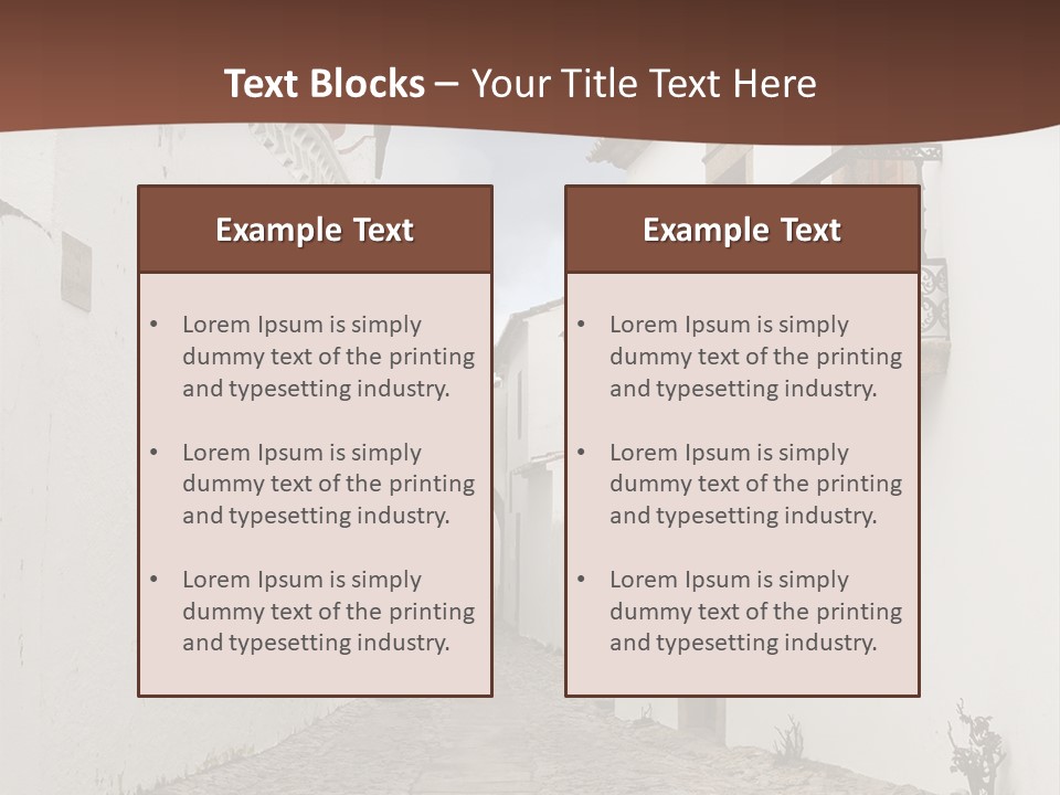 Castelo Architecture Close PowerPoint Template