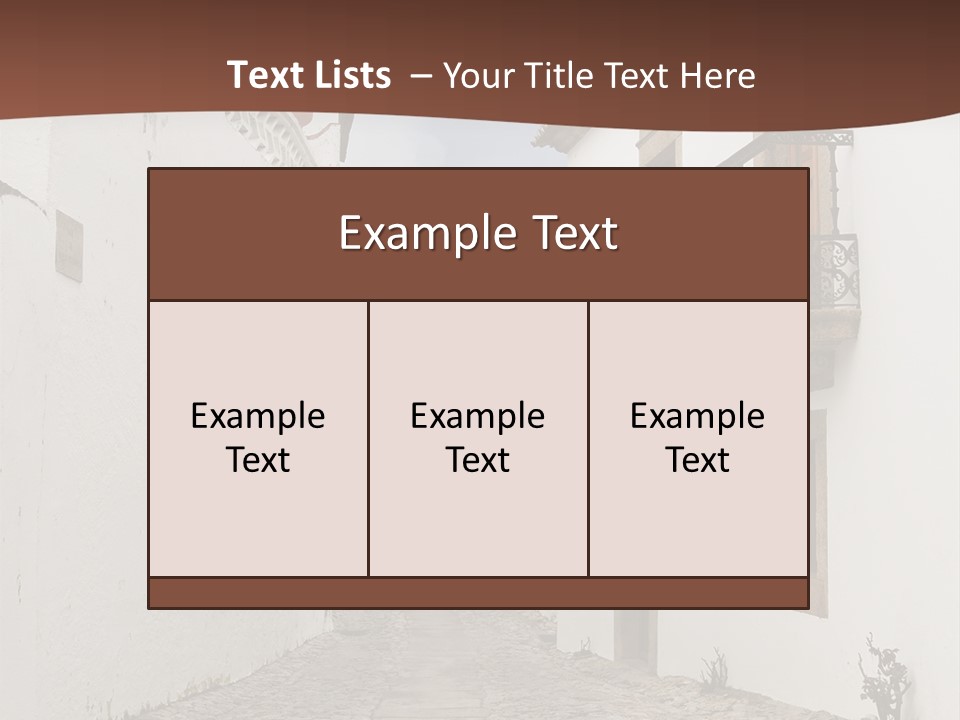 Castelo Architecture Close PowerPoint Template