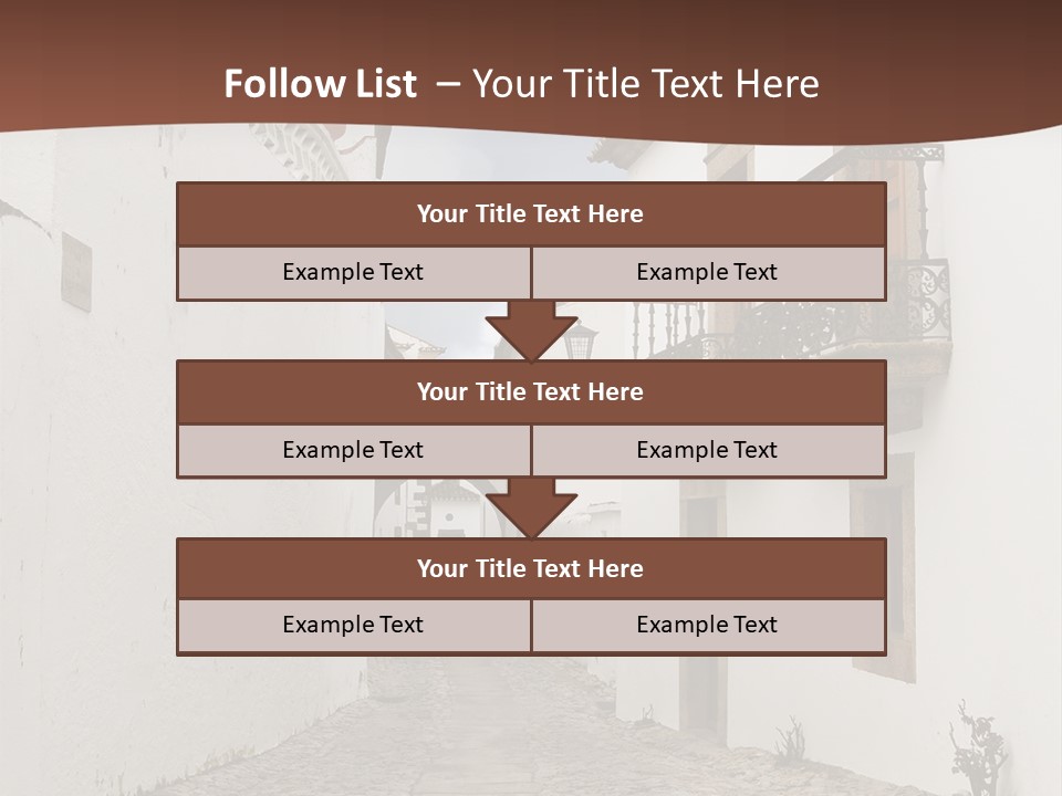 Castelo Architecture Close PowerPoint Template