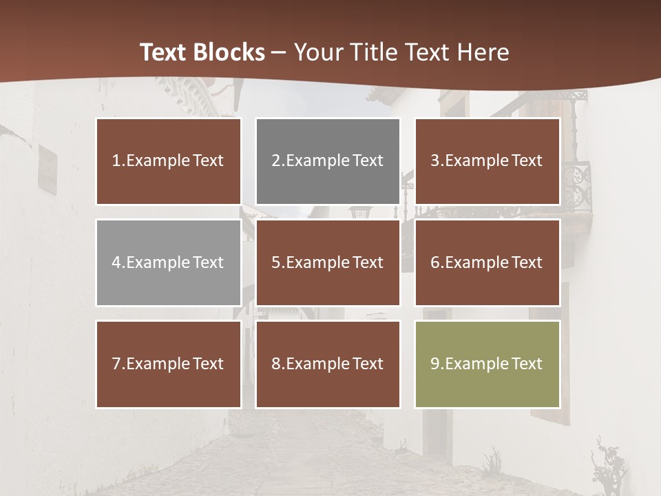 Castelo Architecture Close PowerPoint Template