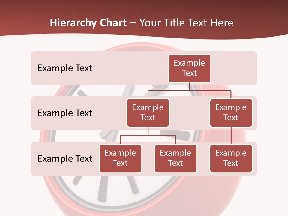 A Red Ball With A Clock On Top Of It PowerPoint Template