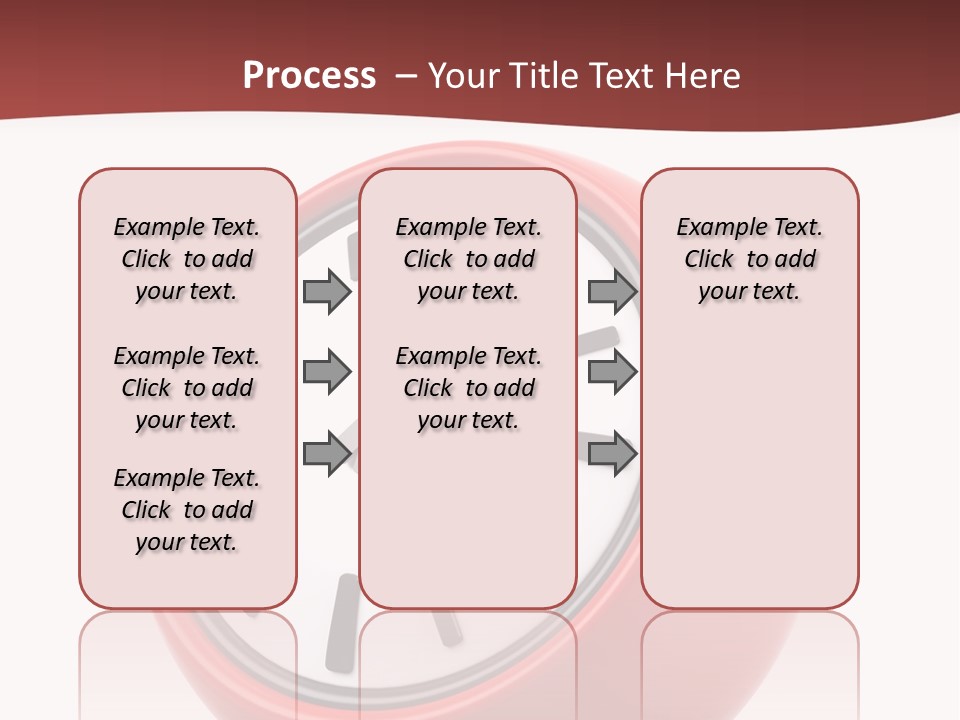 A Red Ball With A Clock On Top Of It PowerPoint Template
