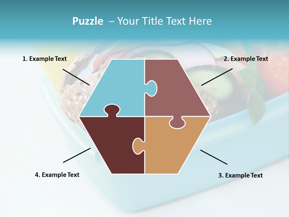 Eating Cucumber Tomato PowerPoint Template