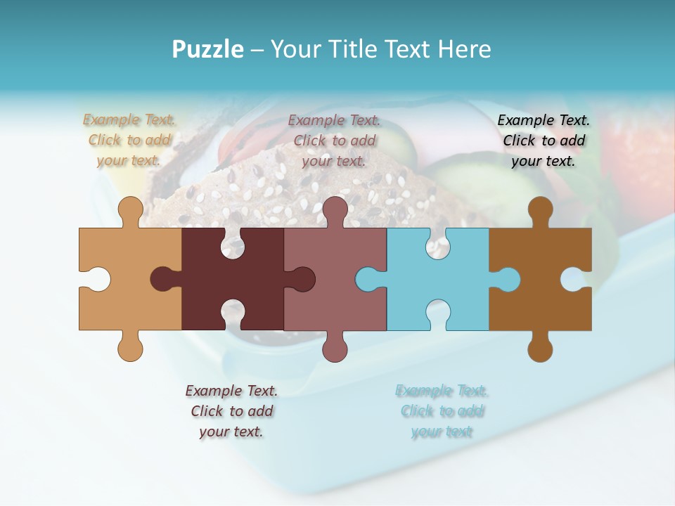 Eating Cucumber Tomato PowerPoint Template