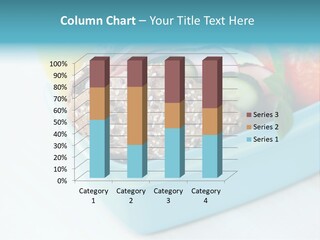 Eating Cucumber Tomato PowerPoint Template