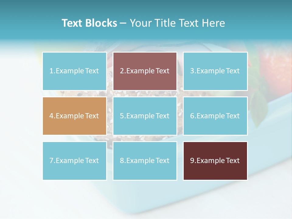 Eating Cucumber Tomato PowerPoint Template