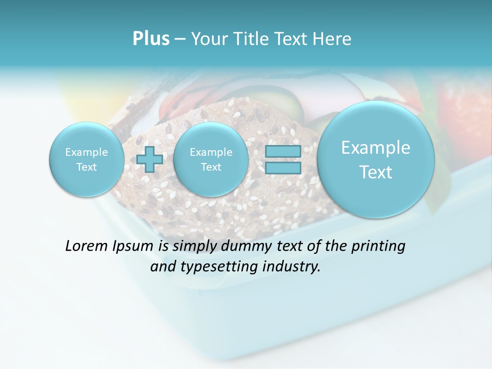 Eating Cucumber Tomato PowerPoint Template