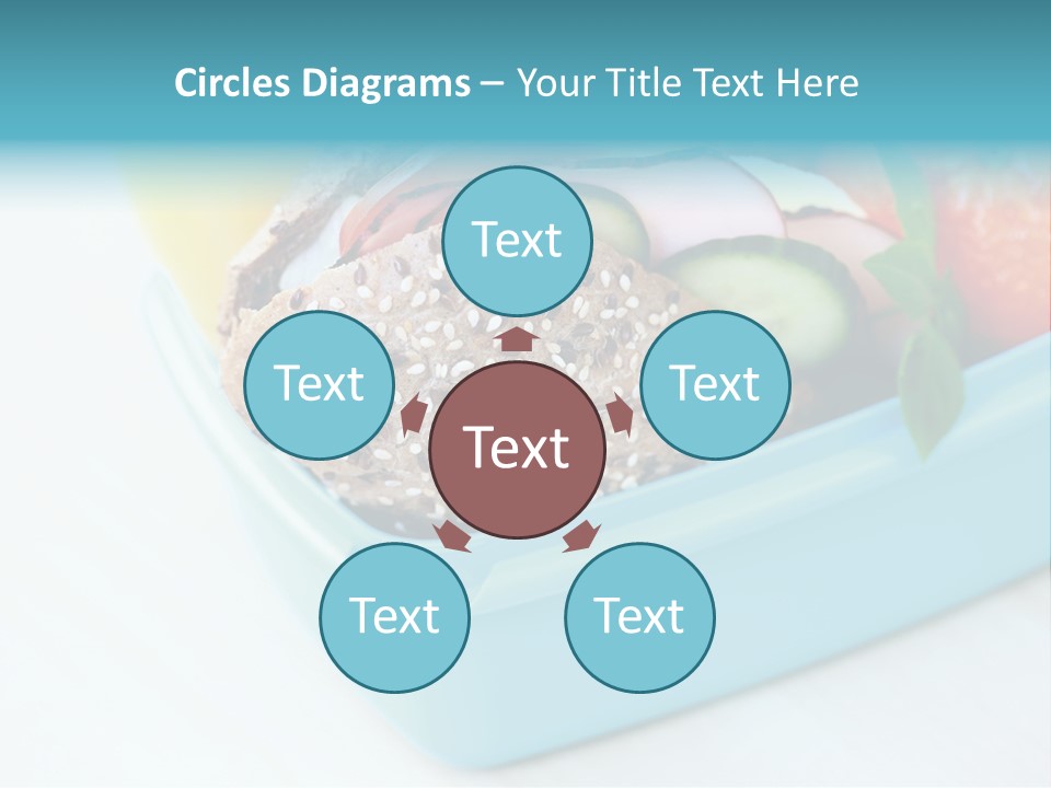 Eating Cucumber Tomato PowerPoint Template
