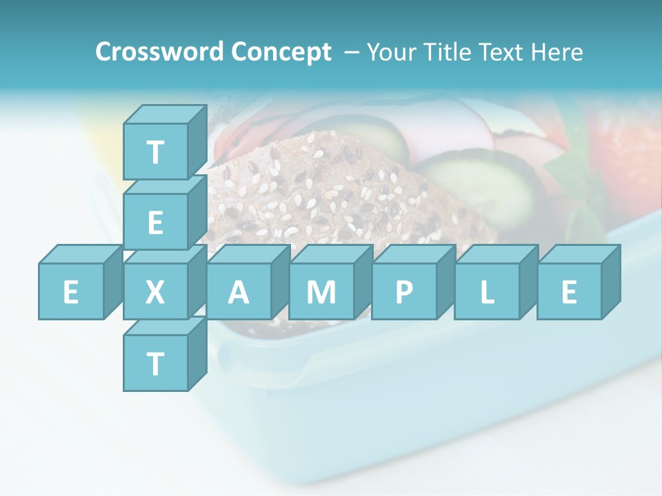 Eating Cucumber Tomato PowerPoint Template