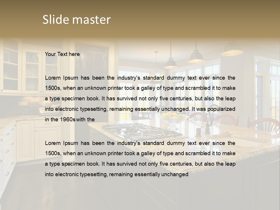 Room Residence Interior PowerPoint Template